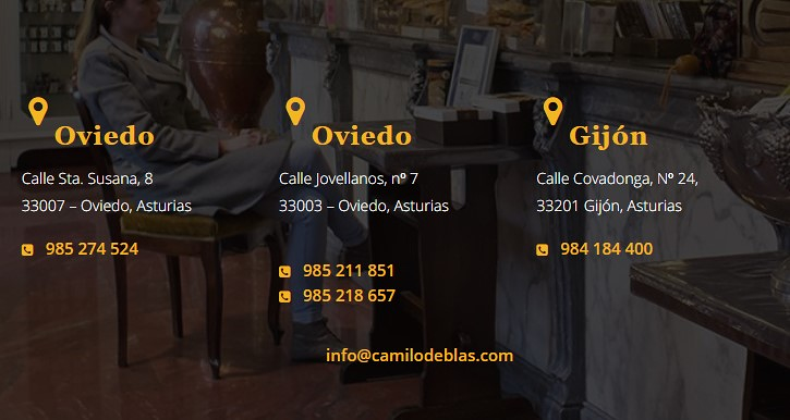 Camilo de Blas GOLOSINAS: ESTABLECIMIENTOS