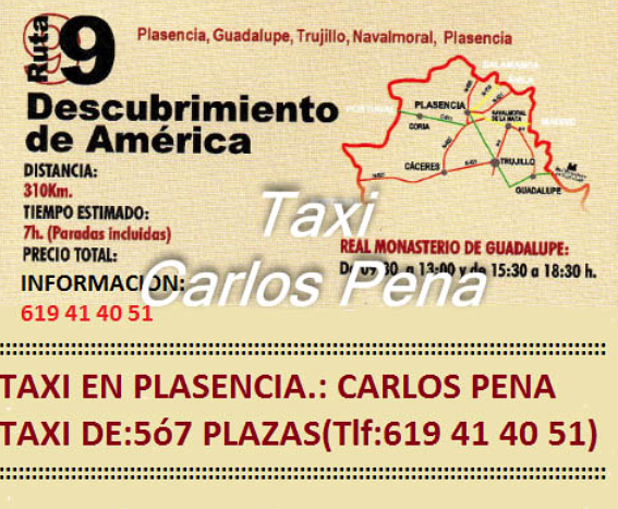 Taxi en Plasencia Carlos Pena Rubio 3
