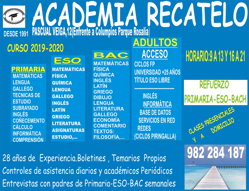 Academia Recatelo ACADEMIAS DE ENSEÑANZAS DIVERSAS