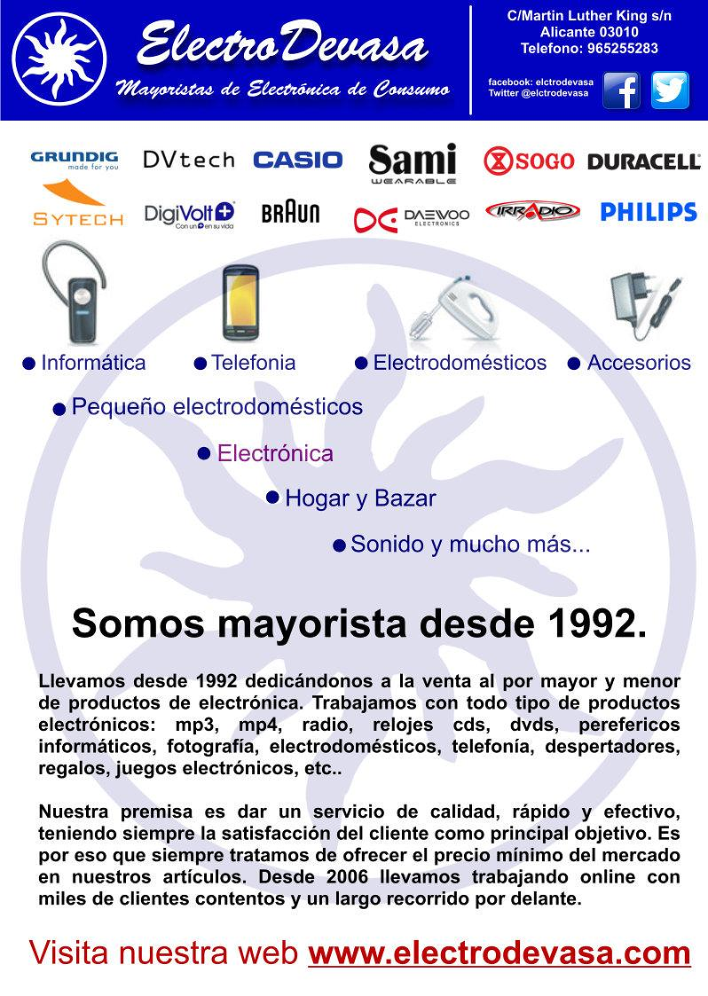 Electro Devasa Mayorista de Electronica Consumo ELECTRODOMESTICOS: ESTABLECIMIENTOS