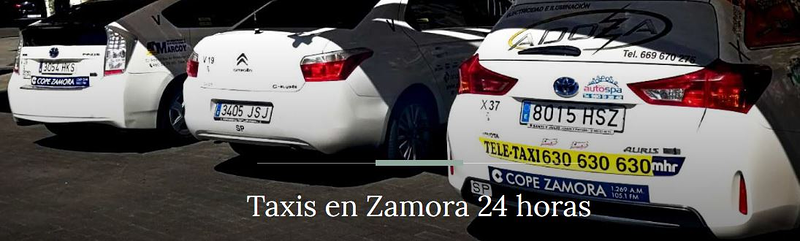 Tele Taxi Zamora TAXIS: SERVICIOS Y PARADAS