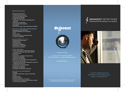 Brinvest Detectives DETECTIVES PRIVADOS Brinvest Detectives DETECTIVES PRIVADOS
