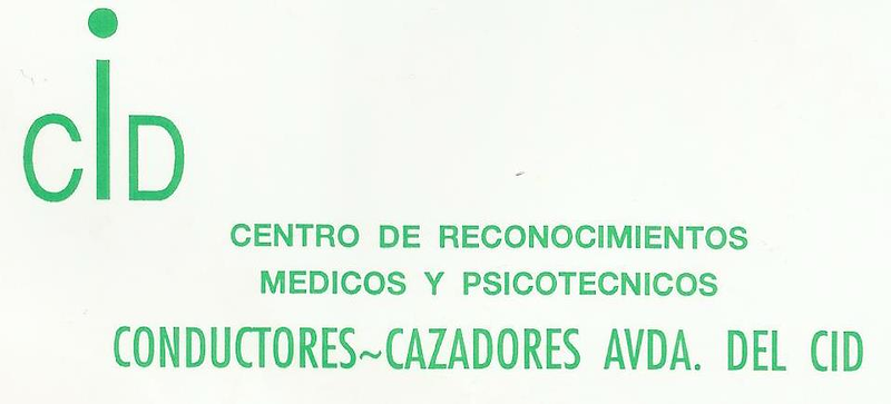 Centro m&eacute;dico Cid RECONOCIMIENTO MEDICO: PERMISOS CONDUCIR Y ARMAS