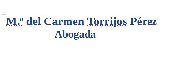 Abogada María Del Carmen Torrijos Pérez