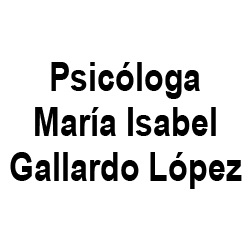 Psicóloga María Isabel Gallardo López