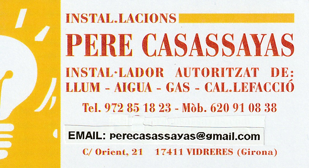 Installacions Pere Casassayas
