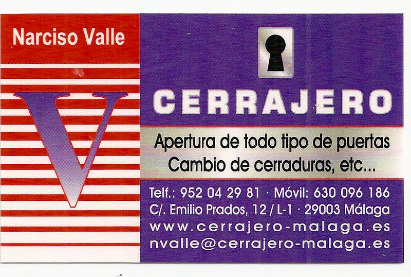 Cerrajer&iacute;a Narciso Valle CERRAJEROS