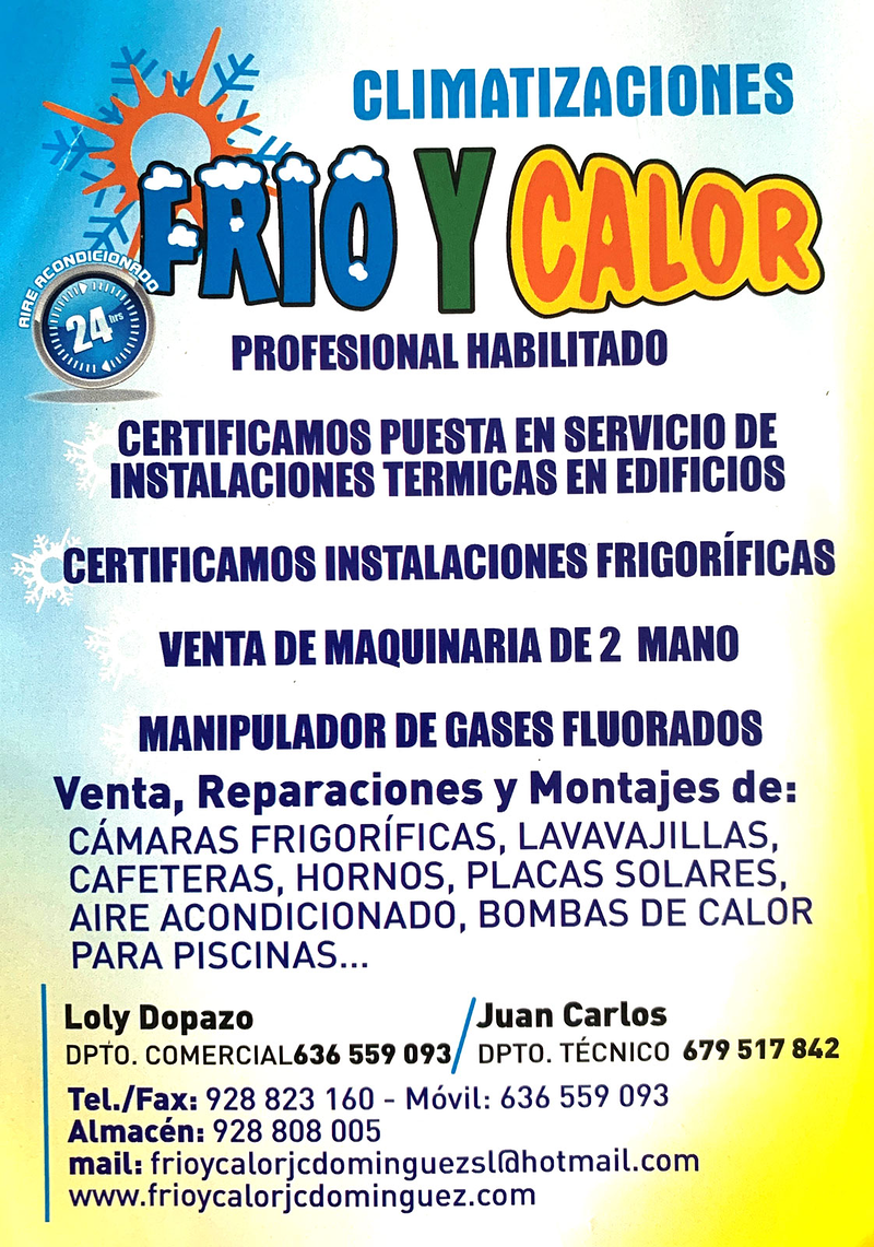 J.C. Domínguez Frío Y Calor Arrecife