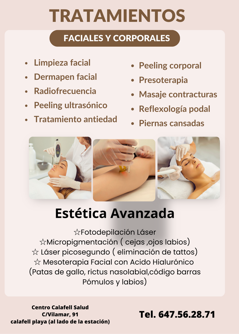 Calafell Salud Estética DEPILACION