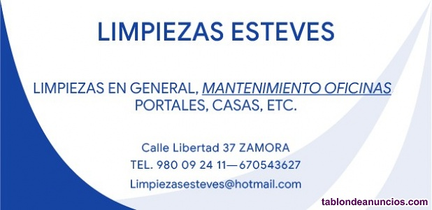 Limpiezas Esteves LIMPIEZA: EMPRESAS
