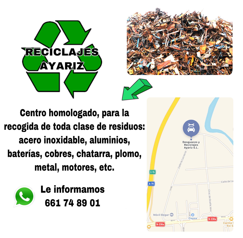 Desguaces y Reciclajes Ayariz S.L. DESGUACES DE VEHICULOS Y MAQUINARIA