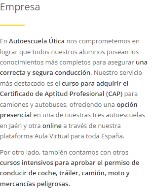 Centro de Formacion Autoescuela Útica 17