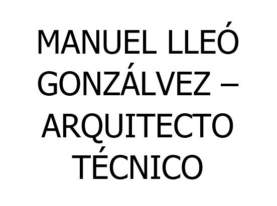 Manuel Lle&oacute; Gonz&aacute;lvez - Arquitecto T&eacute;cnico ARQUITECTOS