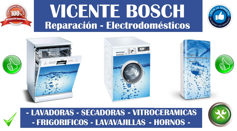 Vicente Bosch reparación y venta de electrodomésticos Alcalà de Xivert