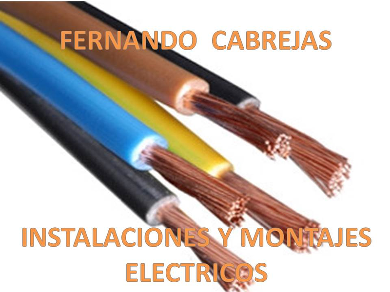 Fernando Cabrejas López ELECTRICIDAD: INSTALACIONES