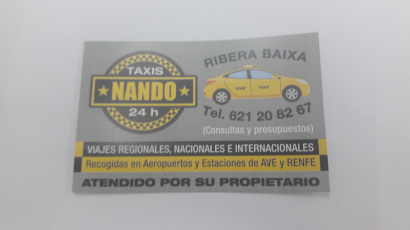 TAXI Nando Express TAXIS: SERVICIOS Y PARADAS