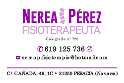 Fisioterapia Nerea Pérez Peralta/Azkoien Fisioterapia Nerea Pérez Peralta/Azkoien