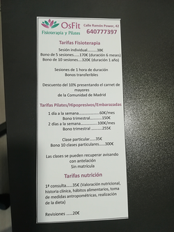 Osfit Fisioterapia Y Pilates MADRID Osfit Fisioterapia Y Pilates MADRID