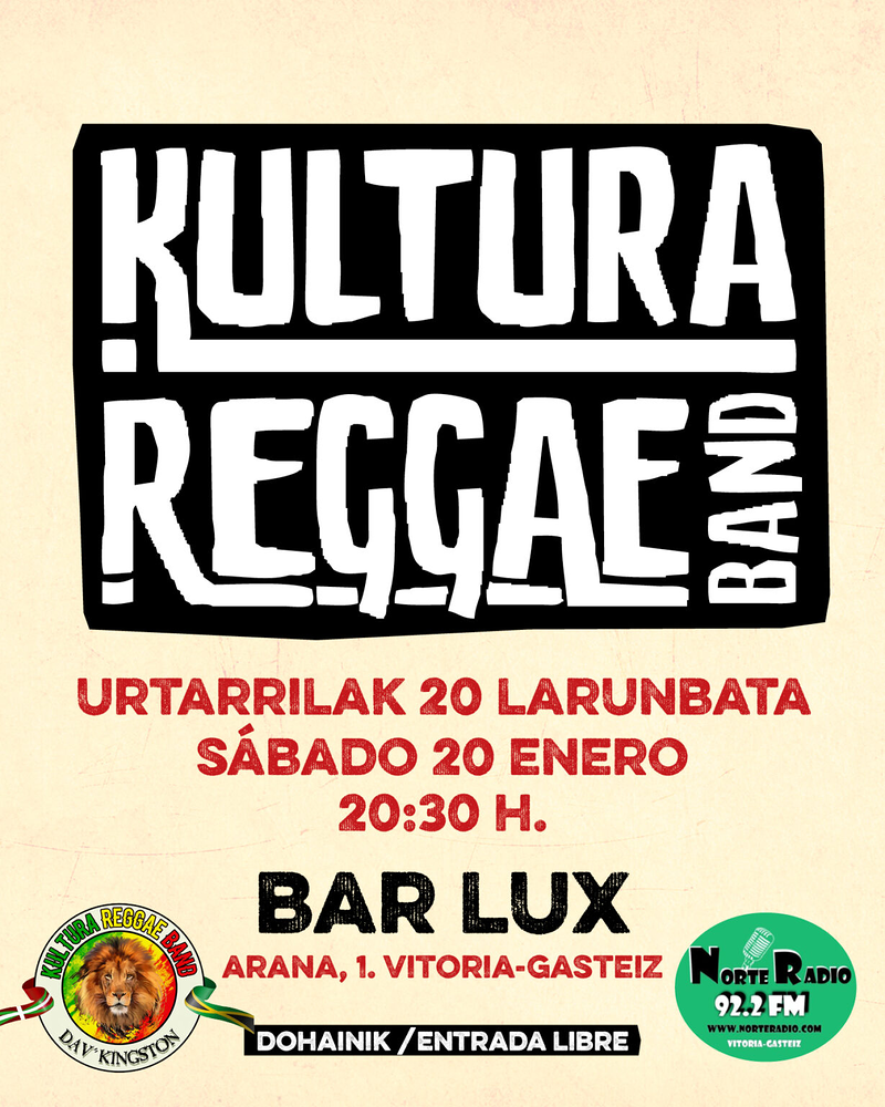DAV&acute; KINGSTON & KULTURA REGGAE BAND 12