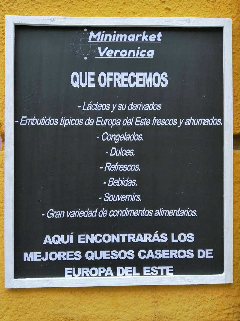 Minimarket Veronica ALIMENTACION: ESTABLECIMIENTOS