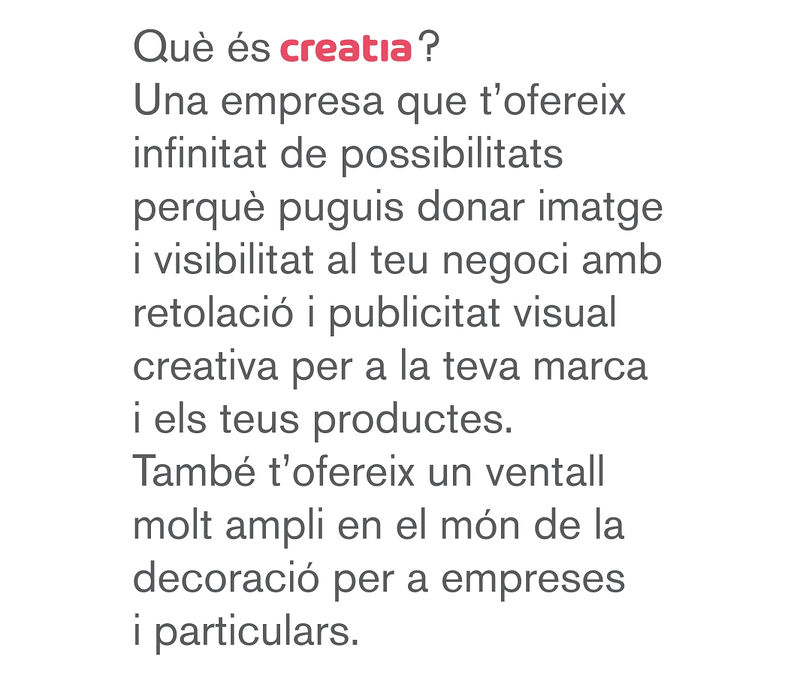 Creatia Retolaci&oacute; 2