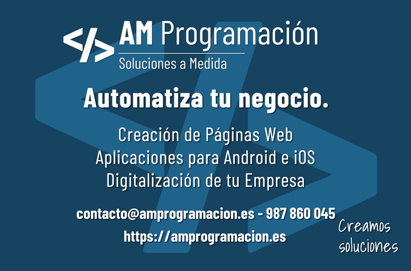 Am Programación INFORMATICA: DISEÑO Y PROGRAMACION A MEDIDA: SOFTWARE