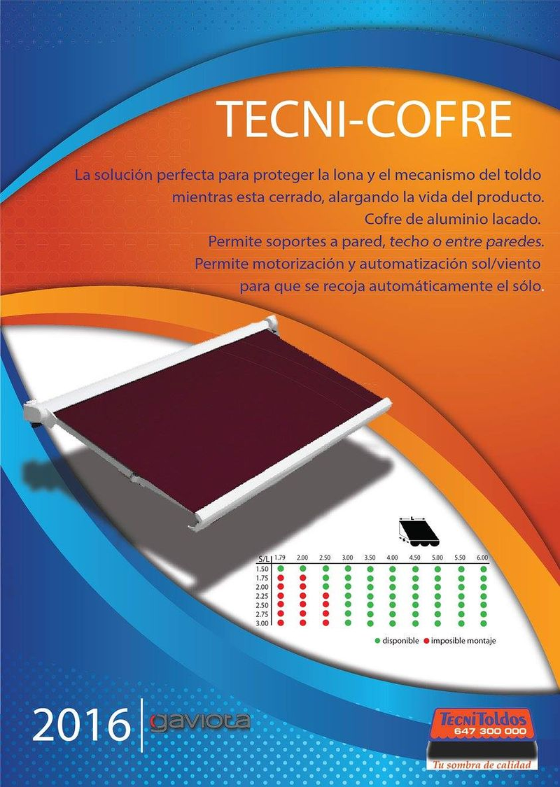TecniToldos TOLDOS: FABRICACION E INSTALACION