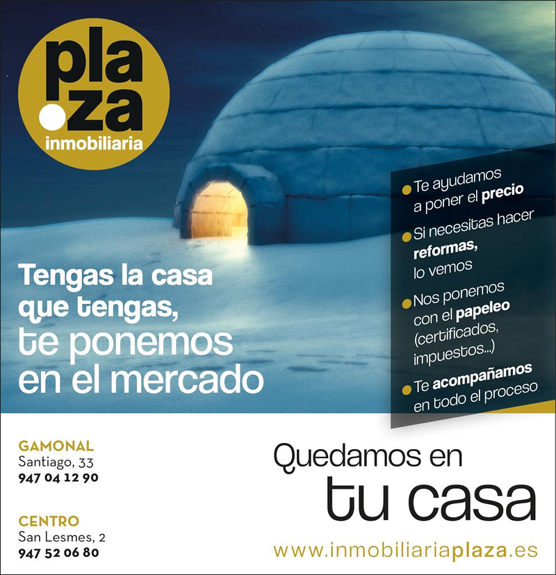 Plaza Inmobiliaria - Venta de pisos Burgos 6