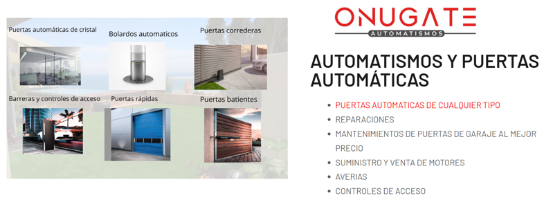 Onugate PUERTAS AUTOMATICAS
