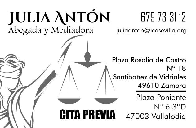 Julia Ant&oacute;n Abogada Valladolid