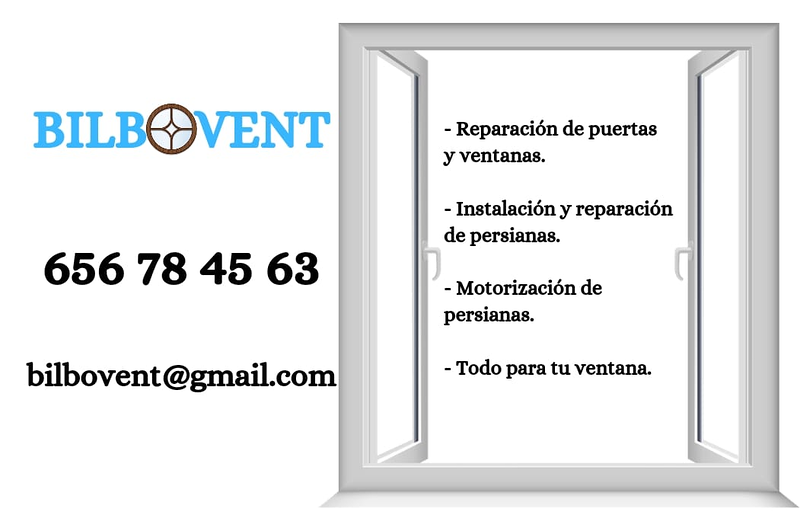 Bilbovent VENTANAS: FABRICACION, INSTALACION Y REPARACION