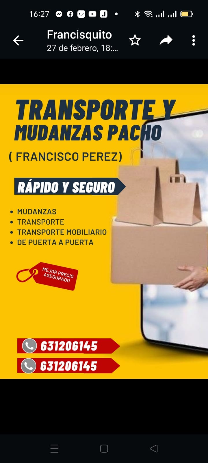 Transportes Y Mudanzas Pacho Perez. Mudanzas Econ&oacute;micas en Bilbao. Transportes en Bilbao. MUDANZAS