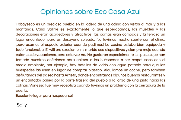 Eco Casa Azul Vacaciones 14