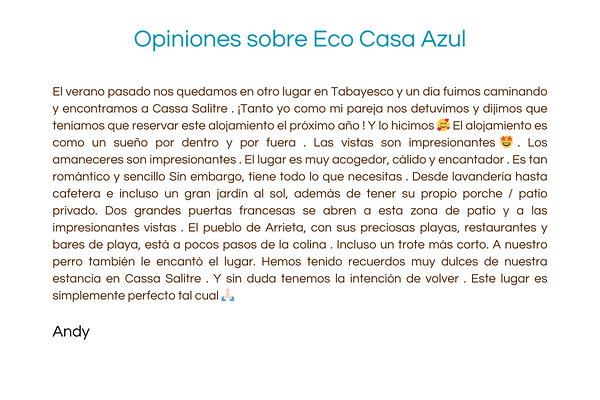 Eco Casa Azul Vacaciones 13