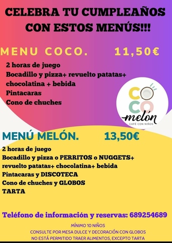 Coco Melón “Café Con Niños” Roquetas de Mar