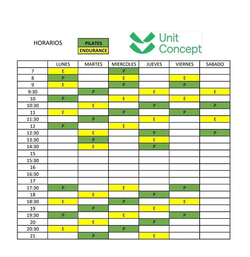Unit Concept PILATES METODO: CENTROS