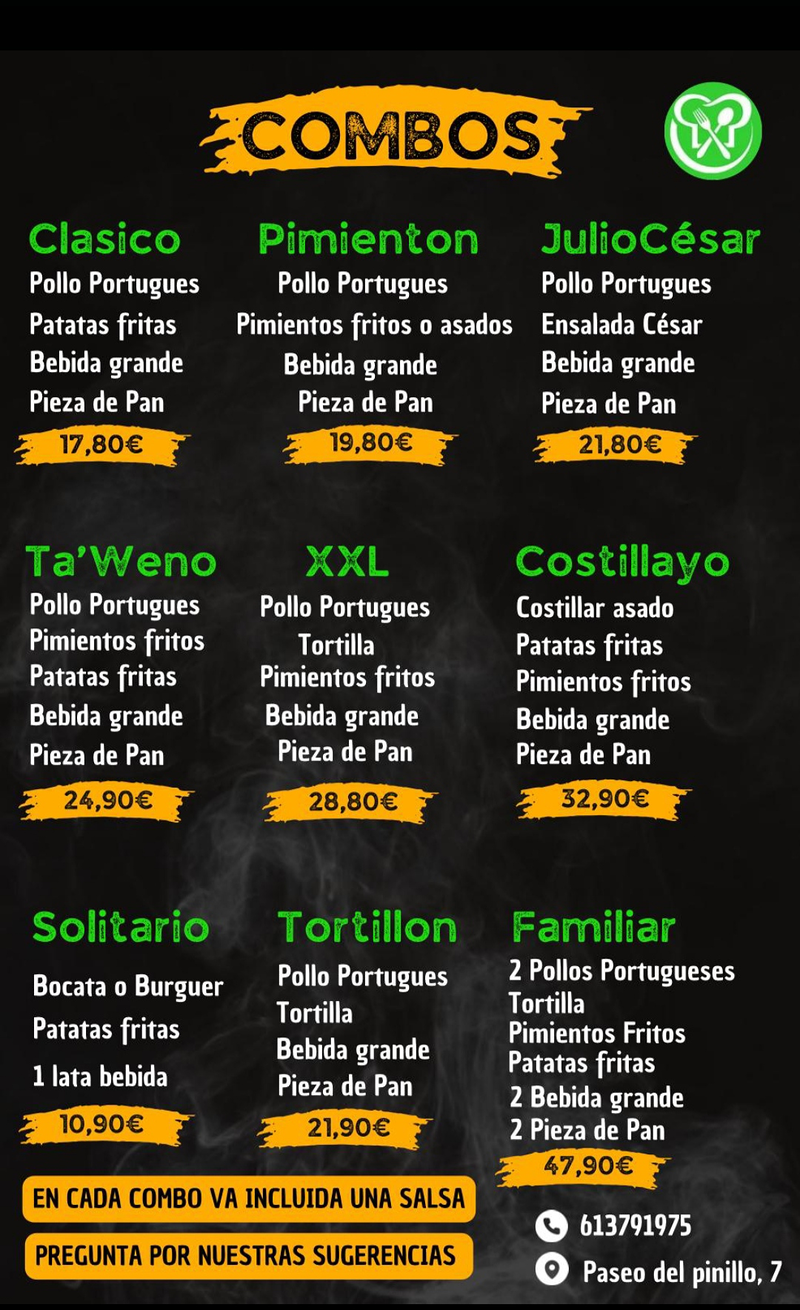 TA&acute;WENO POLLOS ASADOS