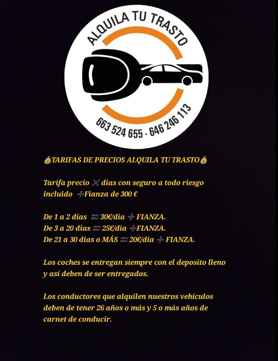 Alquila tu trasto AUTOMOVILES: ALQUILER