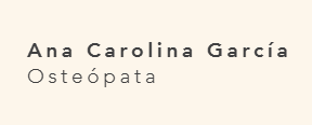 Ana Carolina García Osteopatía
