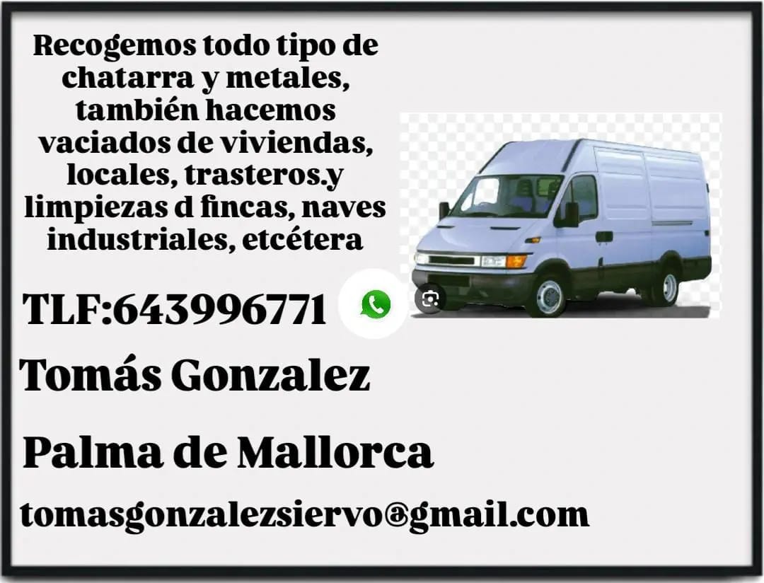 Mudanzas, Transportes Y Vaciados Mallorca.