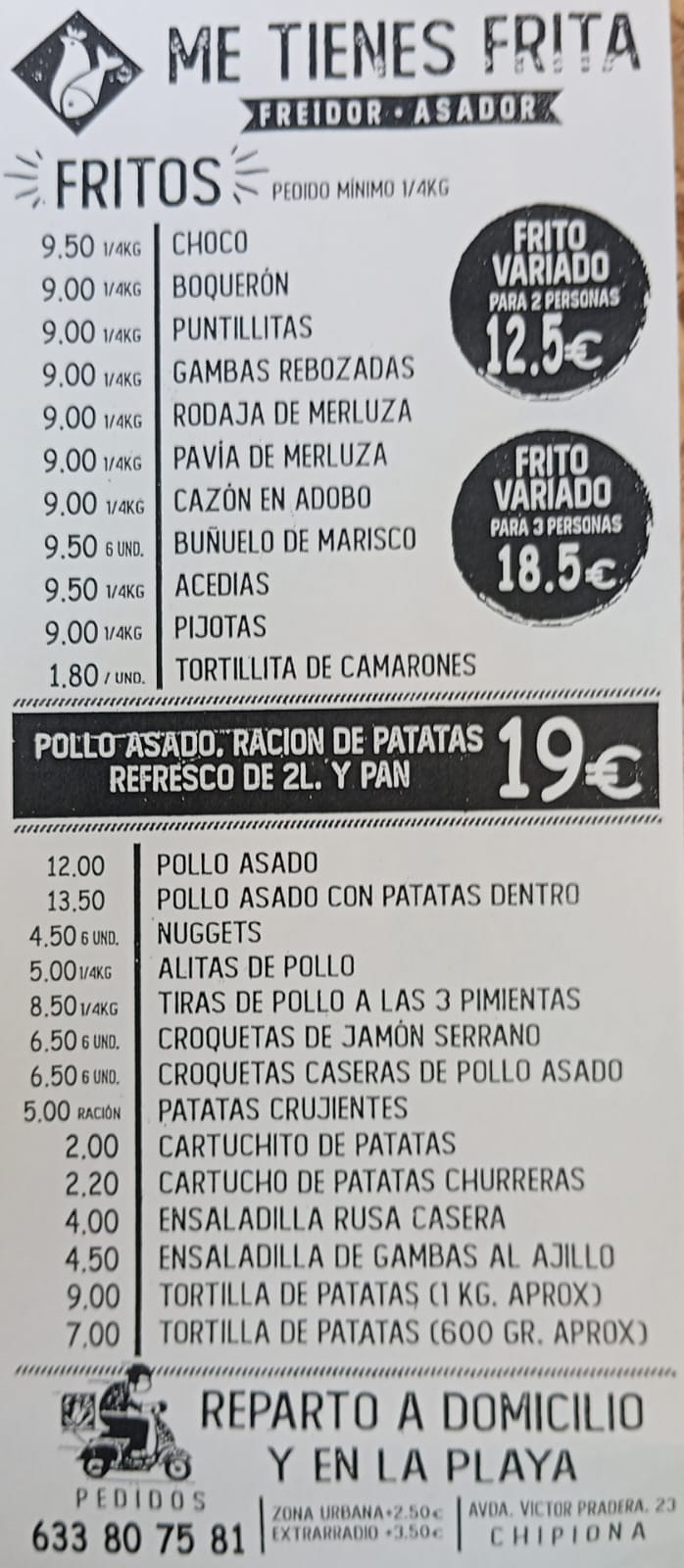 Me Tienes Frita POLLERIAS Y HUEVERIAS