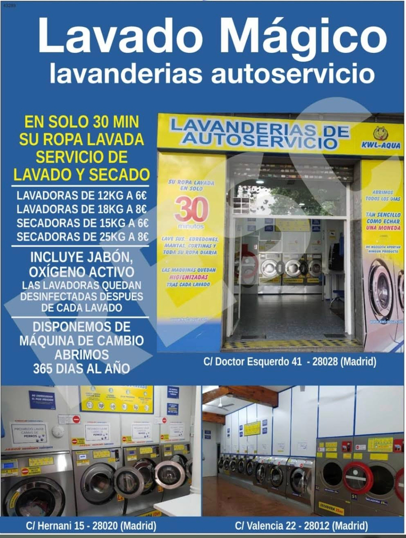 Lavander&iacute;a Valencia 22 Madrid