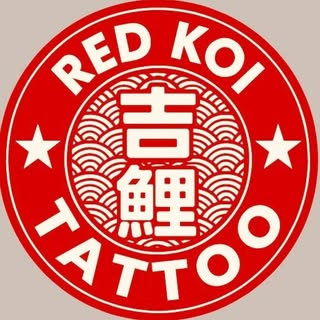 Red koi tattoo
