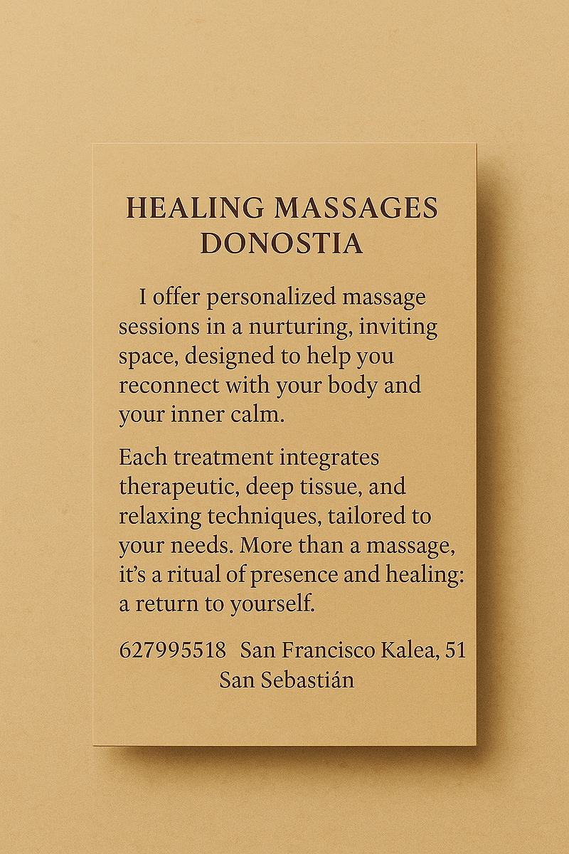 Masajes Sanadores Donostia 7