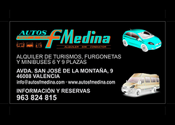 Alquiler de Vehículos Autos F. Medina AUTOMOVILES: ALQUILER Alquiler de Vehículos Autos F. Medina AUTOMOVILES: ALQUILER