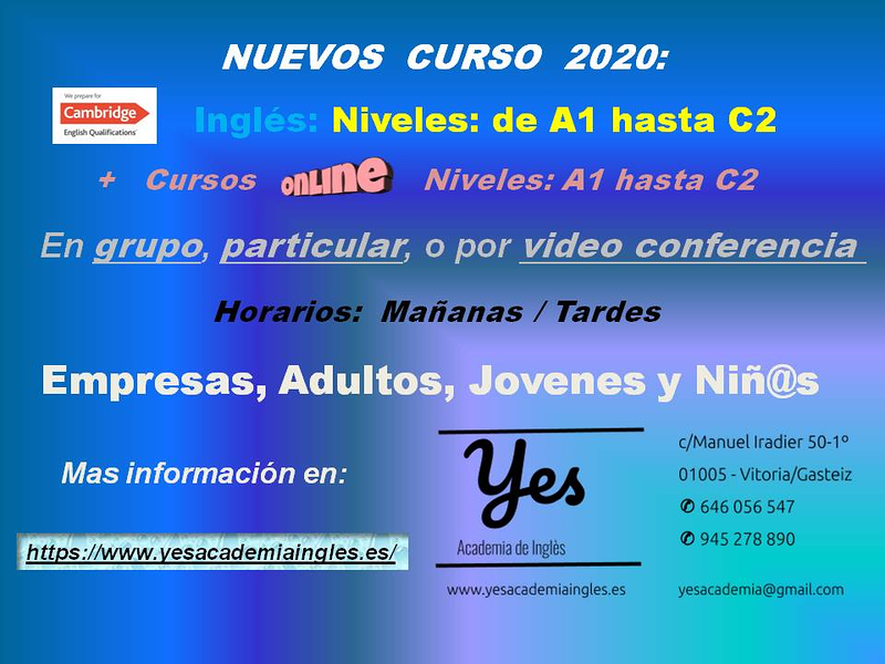 Yes - Academia De Ingl&eacute;s 11