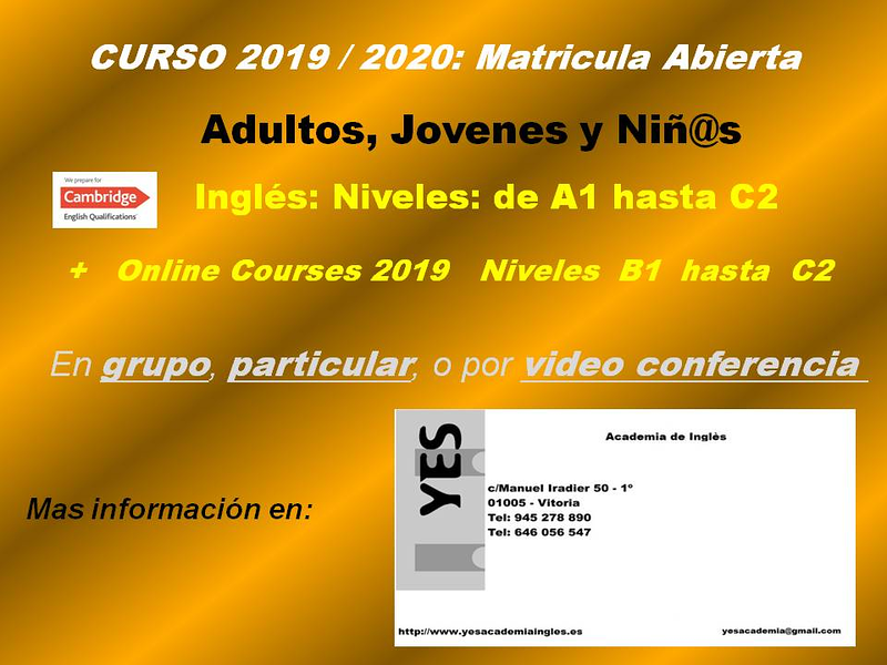 Yes - Academia De Ingl&eacute;s 10