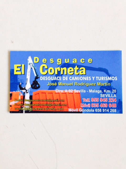 Desguace El Corneta DESGUACES DE VEHICULOS Y MAQUINARIA