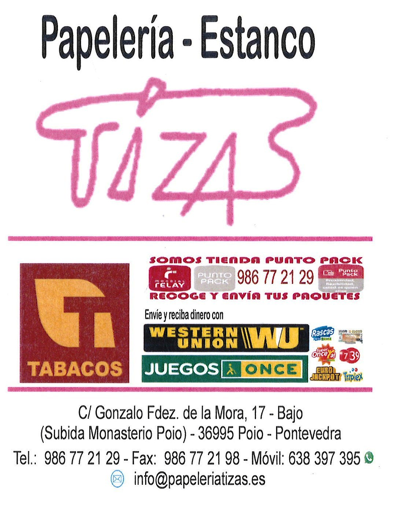 Papelerías Tizas Poio