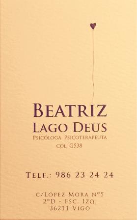 Psicóloga Beatriz Lago Deus PSICOLOGOS